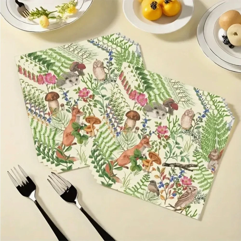 Forest Critters Luncheon Paper Napkins, 20-ct